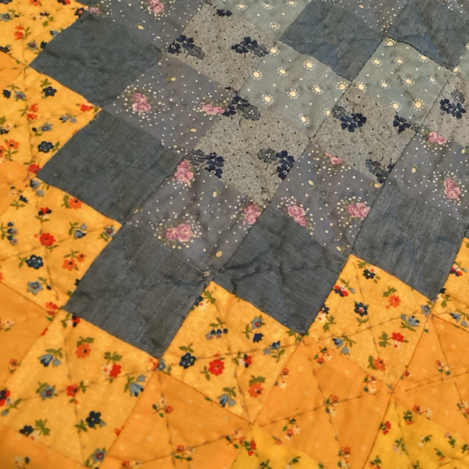 Лоскутное одеяло на коленях 40 x 60 дюймов путешествие по миру лоскутное одеяло ручной работы настенный подвес - Изображение 3 из 4