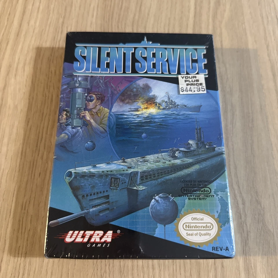 Silent Service Nintendo NES - Sealed - Rare - Fast Post - REV A - Image 2 of 4