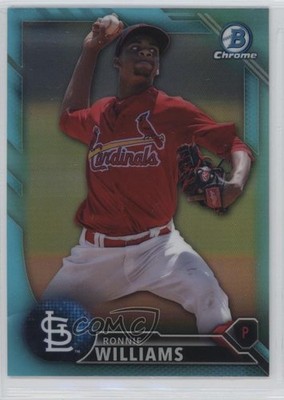 2016 Bowman Draft Chrome Top Prospects Sky Blue Refractor Ronnie Williams 4g3