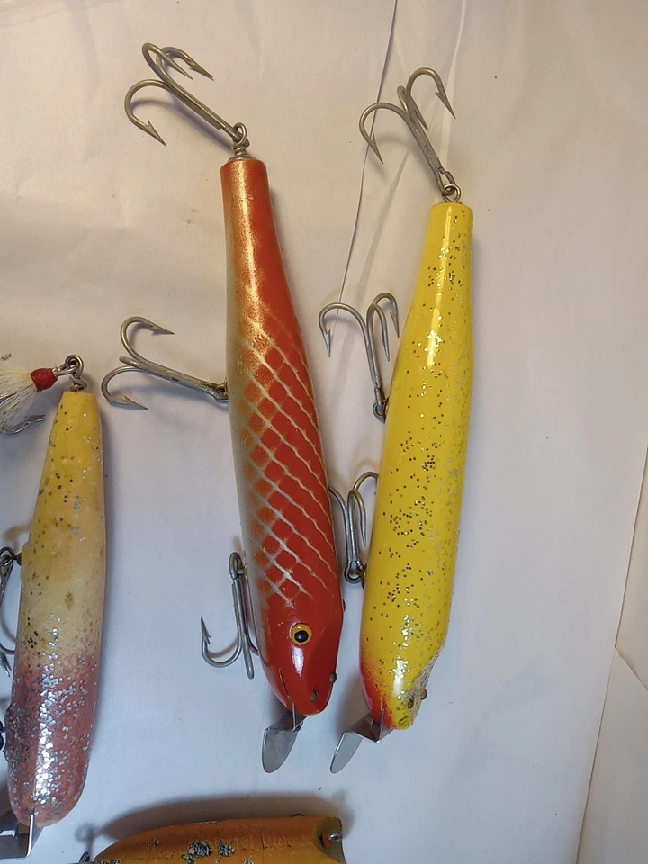 Striper Lure 批量 木制插头 Atom Striper Swiper 无标记诱饵 — 第 2/4 张图片