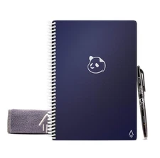 Rocketbook Panda Planner Reusable Smart Pages, Executive Size 6x8.8, Midnight Bl