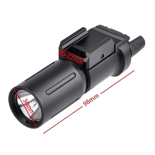 Tactical PL350 Light Strong Weapon Lights Rifle Flashlight LED Gun 1000 LM Torch - Foto 11 di 13