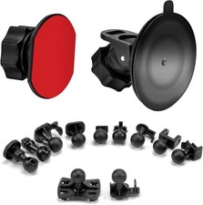 Adjustable Dash Cam Mount with Suction Cup and Adhesive for All Car Models