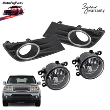 Fog Lights W/Cover+Chrome Trim For Honda Pilot 2012-13-14-2015 Left & Right Side