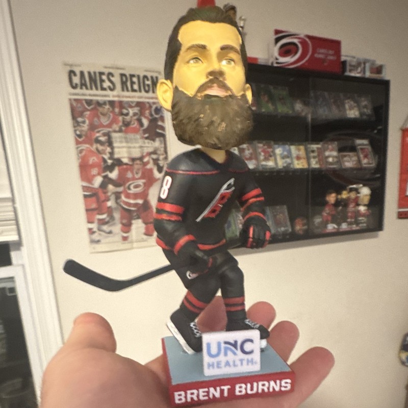 BDA Sports Brent Burns UNC Health Exclusive NHL Bobblehead 2024