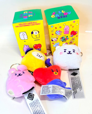 BT21 **JELLY CANDY PLUSH BAG BACKPACK CLIPS** You Choose Color