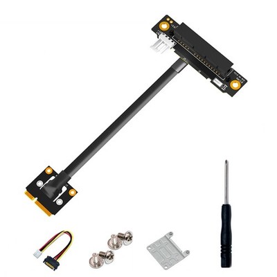 270 Grad  PCIe auf PCI-E 4X Adapterkabel  PCI Express auf PCI-E X4 Riser  29696