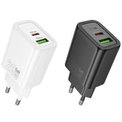 20W Dual Port Netzteil GaN Handy Schnell Ladegerät mit USB-C PD USB-A QC 3.0