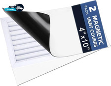 Vent Covers 4" X 10" 2 Pack Thick Stronger Magnet Air Vent Cover