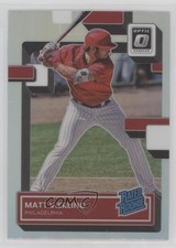 2022 Panini Donruss Optic Rated Rookie Holo Prizm Matt Vierling #85 e9p