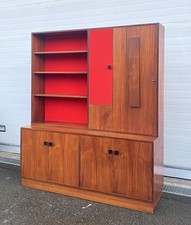 CREDENZA LIBRERIA SCRITTOIO ANNI 50 DISPENSA ART DECÒ LEGNO SCRIVANIA VINTAGE