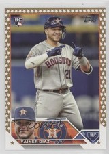 2023 Topps Complete Set Fanatics Exclusive Gold Star Yainer Diaz Díaz #635 sc7
