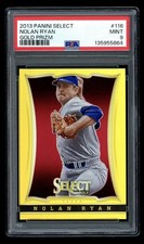 2013 Panini Select #116 Nolan Ryan Gold Prizm Refractor SP /25 PSA 9 HOF