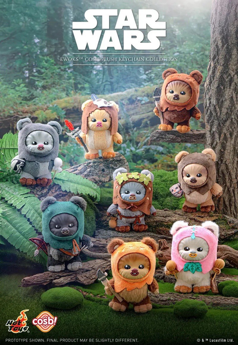 Star Wars Ewoks Cosbi Plush Keychain Collection Blind Boxes | eBay