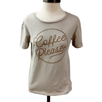 Granola Girl Campus Mom Retro Fifth Sun Coffee Please Graphic Tee XS Loungewear