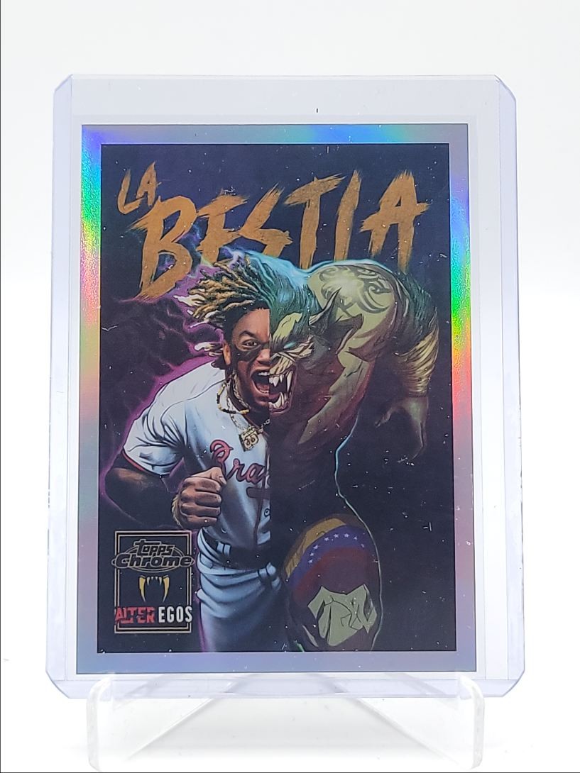 RONALD ACUNA JR. 2025 TOPPS CHROME UPDATE ALTER EGOS LA BESTIA SSP Q3967