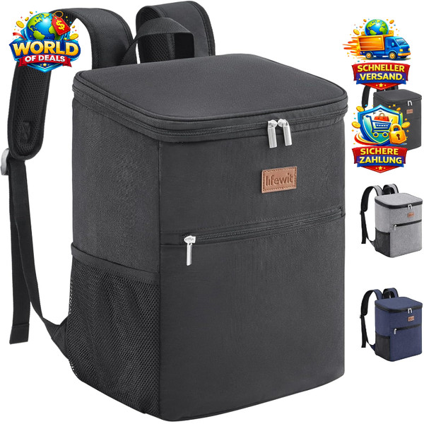 KüHlrucksack 21L Isoliert FüR Picknick, Strand, Camping, Bbq-image