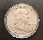 🔥 1954-D Frankiln Half Dollar 90% Silver CoinSnap analysis is Fine to AU🔥