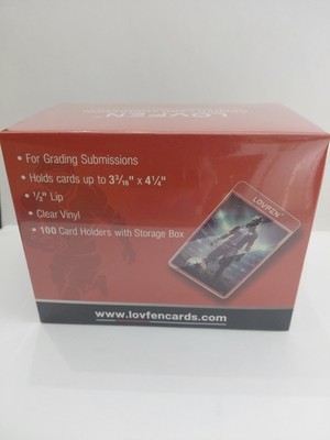 Lovfen Trading Cards Saver 100ct 3 x4  NIB New Sealed