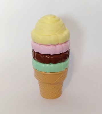 Leapfrog Scoop & Learn Toy Ice Cream Cart Cone Replacement Cone & 4 Scoops