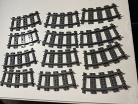 READ Lego City Train Tracks Lot Of 81 Track Pieces And Parts From Set 7897 READ