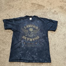 Vintage Lynyrd Skynyrd Shirt Mens Large Liquid Blue Gimme Back My Bullets Y2K