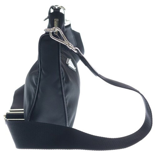 Borsa a mano Prada Re-Edition 2005 2 vie tracolla nylon nero 1BH204 argento usata - Foto 3 di 6