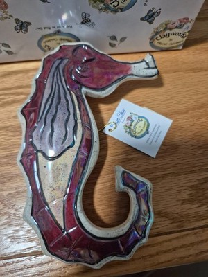 Blue Sky Clayworks SEAHORSE Wall Hang 6.5'' Artist Heather Goldminc -NIB