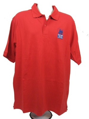Izod Mens Polo Shirt XL X-Large G-Flex Father & Son Team Classic Golf SS Red NWT