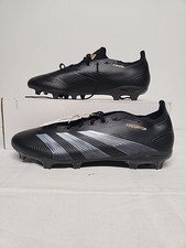 adidas Predator 24 League FG Core Black Carbon Men's Soccer Cleats IF6347 Size12