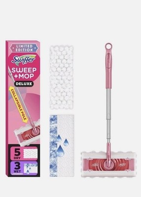 NEW LIMITED EDITION PINK SWIFFER SWEEP & MOP DELUXE *WICKED FOR GOOD* FREE SHIP