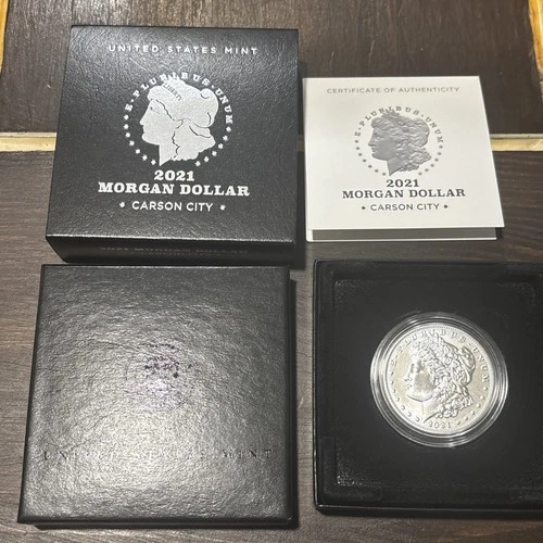 2021-CC Privy Uncirculated U.S. Silver Morgan Dollar Coin (OGP and COA)