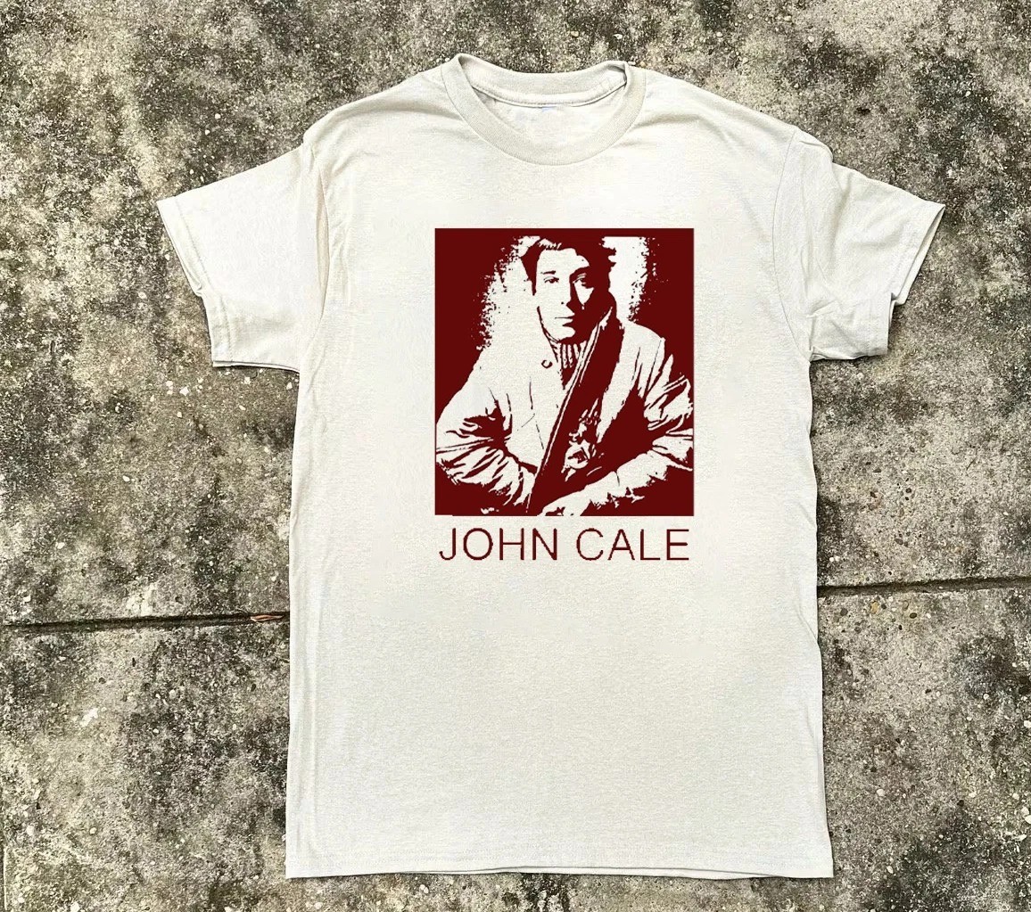 John Cale White Cotton Shirt FULL size S-5XL Unisex