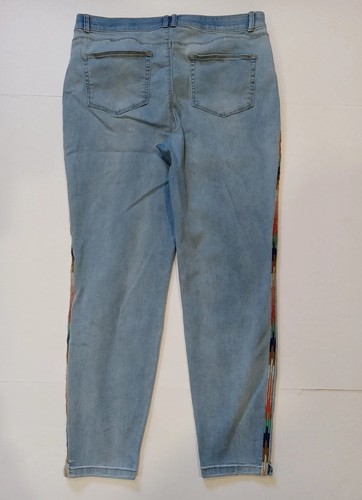 Knox Rose Damen Größe 16 Jeans stilvolle Nähte an den Seiten Beinen dehnbar Knöchel - Bild 6 von 8