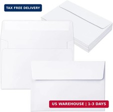 100 Packs White 4x6 Envelopes for Invitations, A4 Envelopes for Greeting Cards,