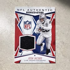 2020 Panini Rookies & Stars Josh Jacobs #NA-JJ Prime /25 Las Vegas Raiders