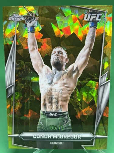 Conor Mcgregor 2026 Topps Chrome Sapphire UFC Yellow 65/75