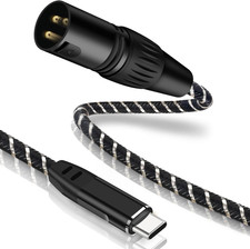 USB C to XLR Cable,6Ft USB Type C to XLR Male Output Stereo Cable,X LR Male to U