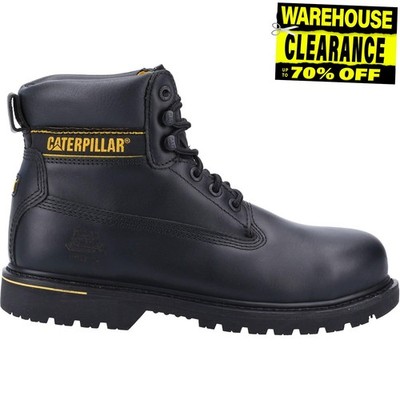 Caterpillar Holton Sicherheitsstiefel Herren Premium Leder Arbeitskleidung Sicherheitsstiefel