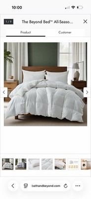 The Beyond Bed King Medium Warm Goose Feather Down Fiber Duvet Comforter Insert