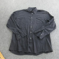 Dolce & Gabbana Shirt Mens 15.5 39 Black Pinstripe Made In Italy Long Sleeve