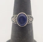 Vintage Lapis Lazuli Sterling Silver Ring Marked 69 925 Size 6 Southwest Design