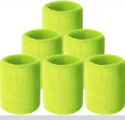 Willbond Sport Wrist Sweatbands for Competition, Sweat Absorbent Pack of 6