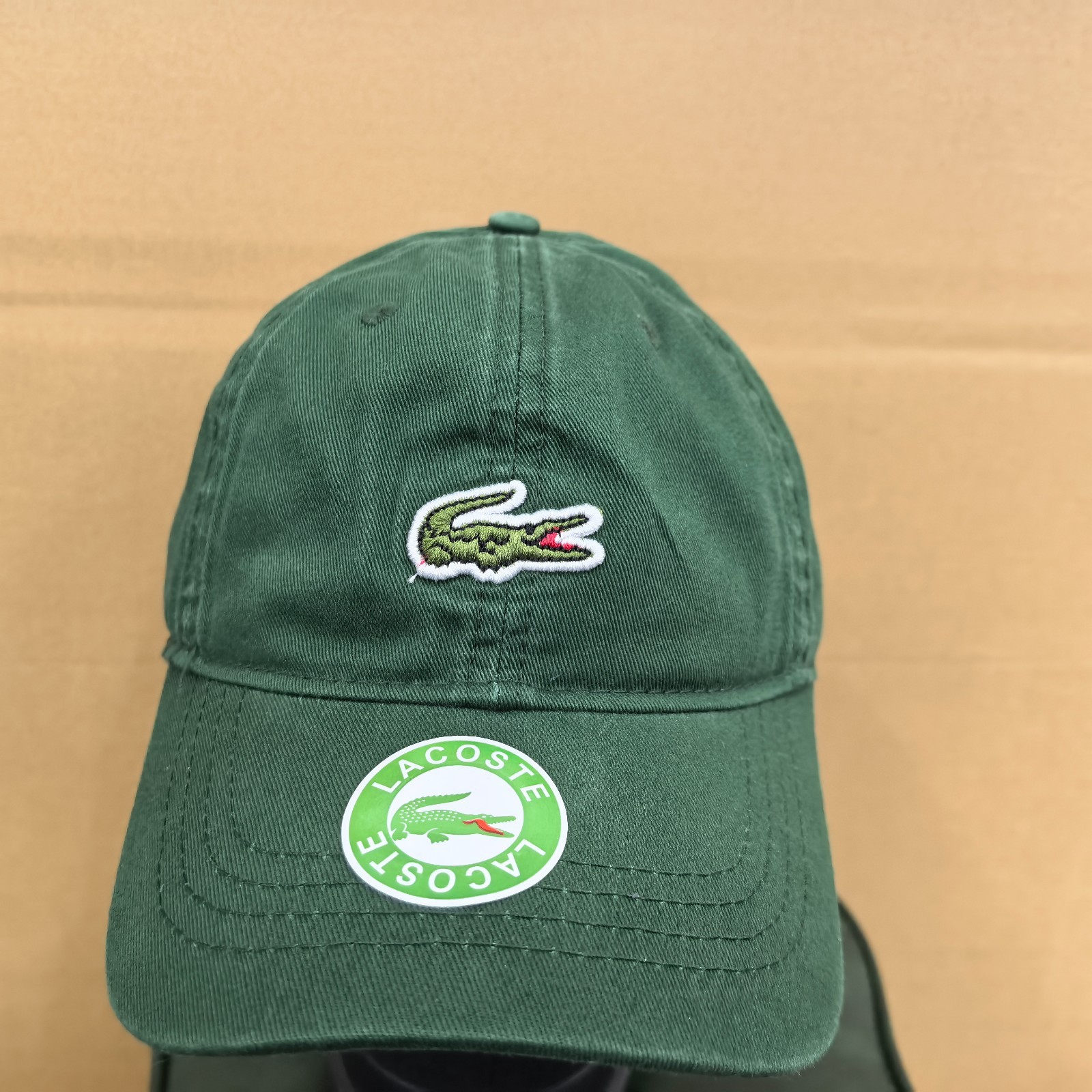 LACOSTE Classic Embroidered Logo Curved Brim Cap Sporty Casual Baseball Cap