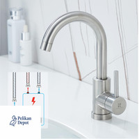 Wasserhahn Bad KüChe 360 Drehbar Einhebelmischer Edelstahl