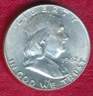 1962-D FRANKLIN SILVER HALF DOLLAR **CHOICE BRILLIANT UNCIRCULATED** FREE SHIP!!