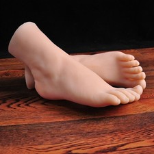 24.5cm Silicone Female Foot Mannequin Model Realistic Prop for Shoe Display