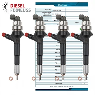 4x 8-97376270-1 Denso Einspritzdüse Injektor Opel Astra 1.7 CDTI 8-97376270-3 - Bild 1 von 4