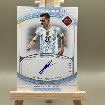 2022 National Treasures Road to World Cup Giovani Lo Celso Argentina Auto /99
