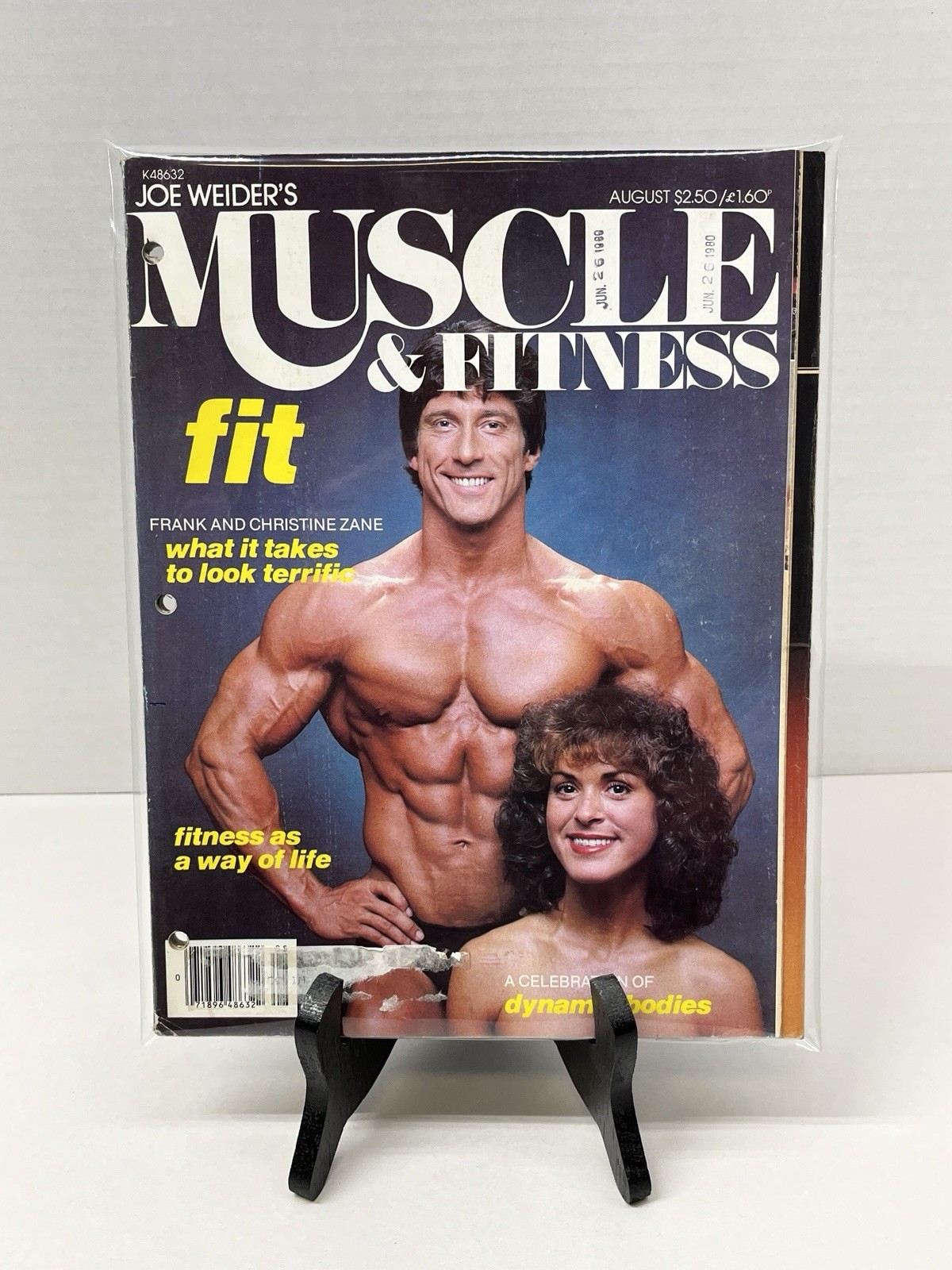 VTG Muscle & Fitness Magazine - August 1980 Frank & Christine Zane